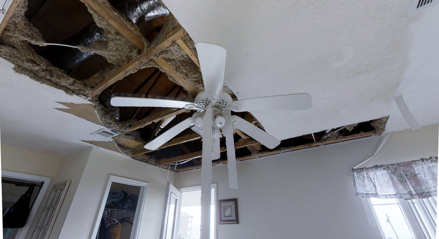 roof damage claim in Miami